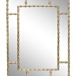 94PR-22351 Зеркало настенное "Бамбук" цвет золото 99*71*1