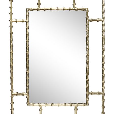 94PR-22351/1 Зеркало настенное в раме "Бамбук" цвет золото 99*71*1