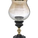 94PR-7889B Подсвечник  стеклянный "Шах" M на поставке d13*32см