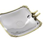 95IM-0072 Блюдо квадратное на ножках "Birds" нерж.сталь 17*17*5см