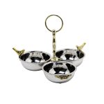 95IM-0099 Менажница "Birds" 3 чаши н/ж сталь d21*17см