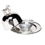 95IM-1330 Масленка порционная "Horse" латунь цвет хром d11*6см