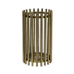 95IM-1613L Подсвечник металлический цвет золото d16*30см