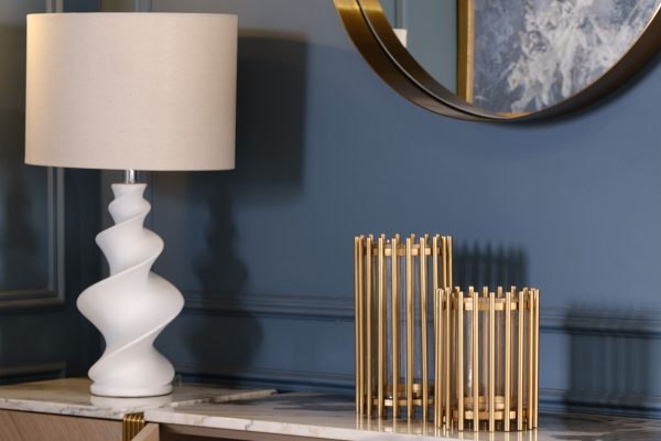 95IM-1613M Подсвечник металлический цвет золото d16*22см — изображение 3