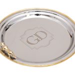 95IM-16520 Поднос круглый "Леопард" нерж.сталь d30см