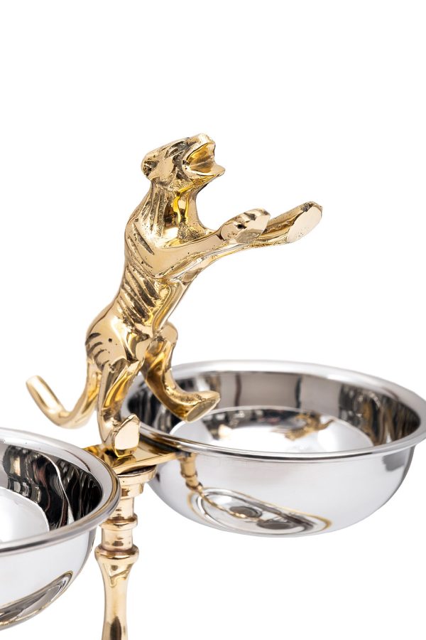 95IM-16534 Подставка д/закусок двухуровневая  н/ж сталь 25*17*29см — изображение 2