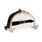 95IM-4104S Салфетница Garda Decor латунь цвет хром 12*4*7