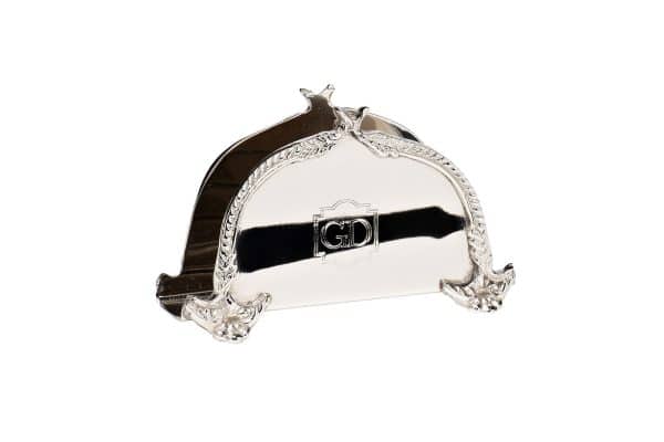 95IM-4104S Салфетница Garda Decor латунь цвет хром 12*4*7