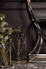 95IM-4590L Подсвечник нерж. сталь/стекло 32*26*51см — изображение 2