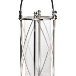 95IM-4590L Подсвечник нерж. сталь/стекло 32*26*51см