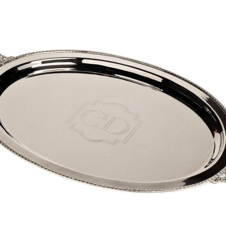 95IM-6024 Поднос овальный Garda Decor нерж.сталь 50*36см