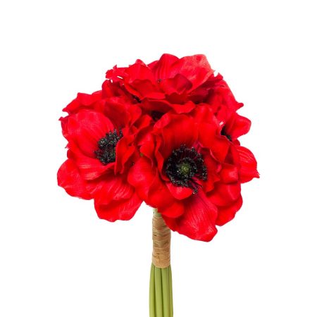 9F27090SN-1545 Букет красных маков 30см (12)