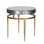 ART-2705-ET Стол журнальный "Futuro" серебристый d61*61см