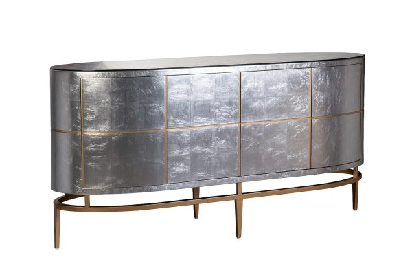 ART-2705-S Комод "Futuro" серебристый 183*51*91см — изображение 3