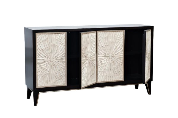 ART-2921-SA Комод с деревянными ножками 157*41*90см — изображение 3