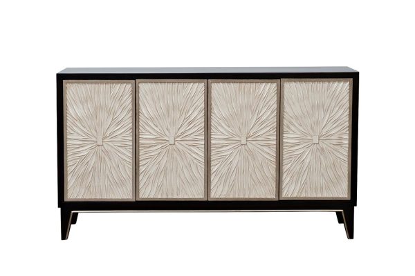 ART-2921-SA Комод с деревянными ножками 157*41*90см