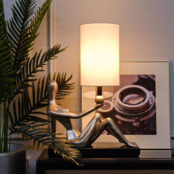 ART-4441-LM1 Лампа настольная плафон бежевый 46*25*66см, 220В — изображение 3