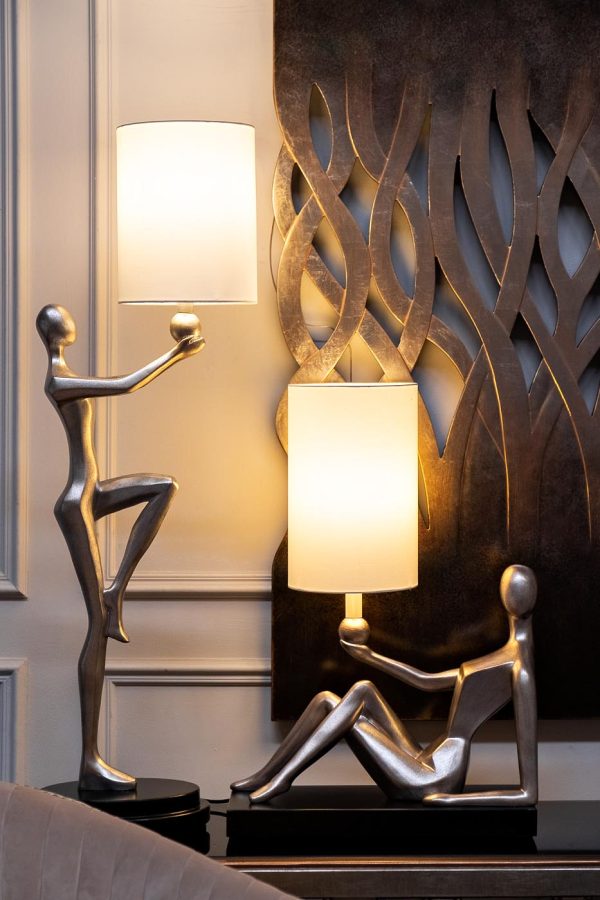 ART-4441-LM1 Лампа настольная плафон бежевый 46*25*66см, 220В — изображение 4