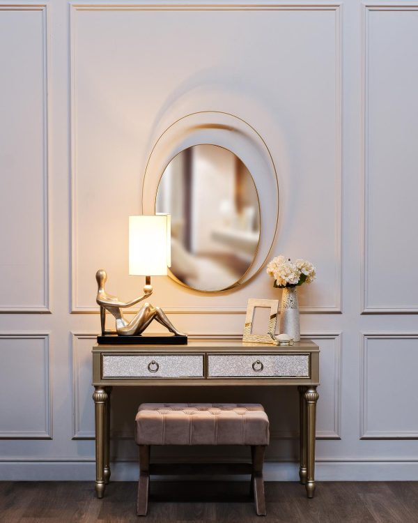 ART-4441-LM1 Лампа настольная плафон бежевый 46*25*66см, 220В — изображение 5