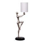 ART-4492-LM Лампа высокая "Весталка" плафон бежевый 36*25*105см