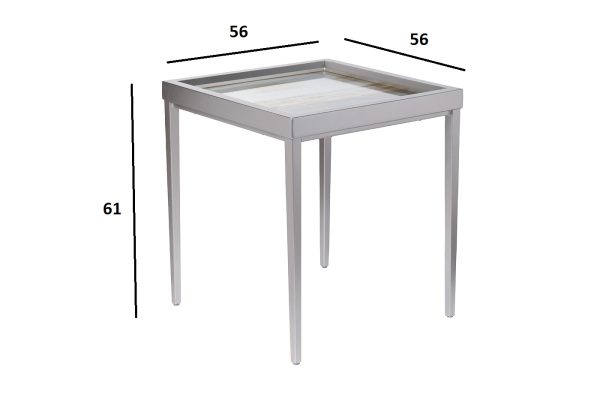 ART-4514ET-STOL/ZH Стол журнальный "Mirage" 56*56*61см — изображение 5