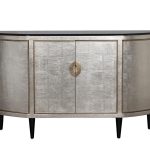 ART-N2911-S Комод серебристый с каменн.столешницей 160*43*102см