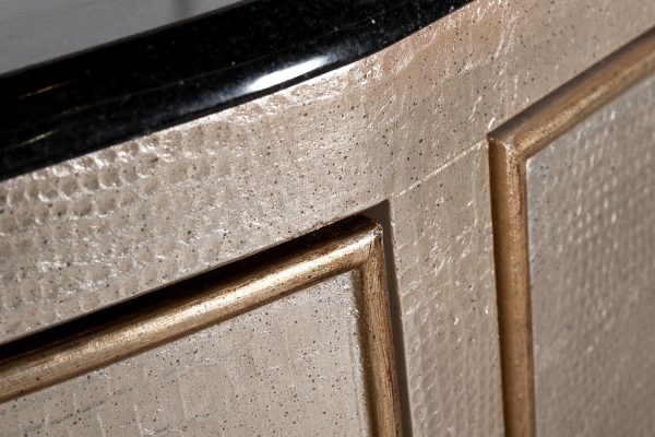 ART-N2911-S Комод серебристый с каменн.столешницей 160*43*102см — изображение 5