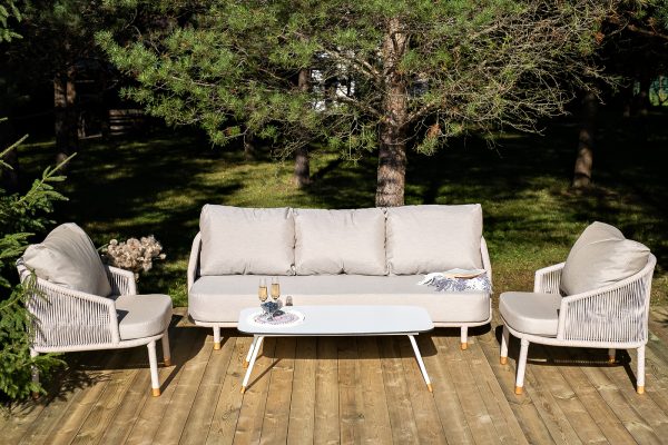 "Багамы" лаунж-зона 5-местная плетеная из роупа (веревки)