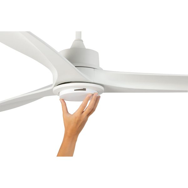 Белый потолочный вентилятор Tonic LED с двигателем постоянного тока — изображение 3