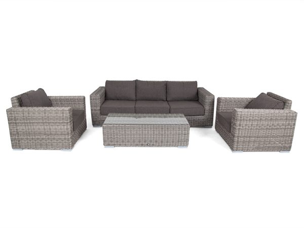 "Боно" лаунж-зона из искусственного ротанга, цвет серый — изображение 4