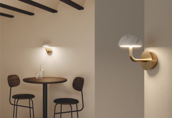 Бра Dussa золотой металл / белый мрамор — изображение 2