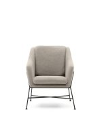 Brida Кресло бежевое на черных стальных ножках — изображение 4