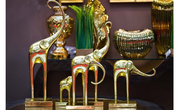 C1292 (зол.) Статуэтка "Слон" 25*11*54 — изображение 2