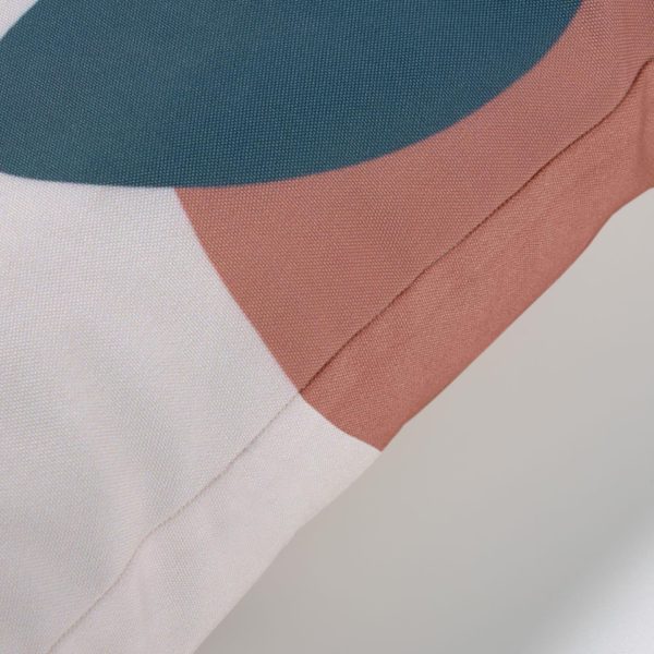 Чехол для подушки Abish с геометрическими фигурами бежевый 45 x 45 см — изображение 2