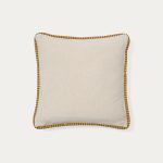 Чехол для подушки бежевого цвета Ardit с горчичной полосой 45 x 45