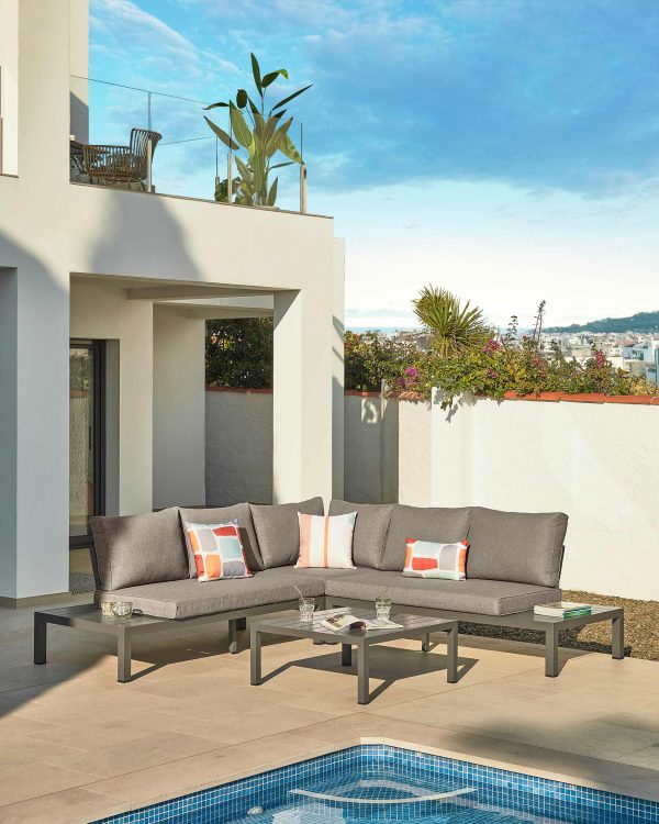 Чехол для подушки Calantina разноцветный с квадратами 45x45 см — изображение 2