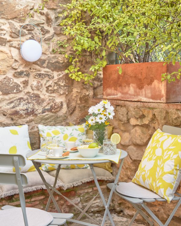 Чехол для подушки Etel 100% желтый с белыми лимонами 45 x 45 cm — изображение 4