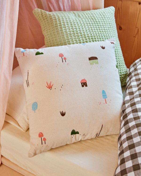 Чехол для подушки из 100% хлопка Llaru зеленого цвета 30 x 50 см — изображение 4