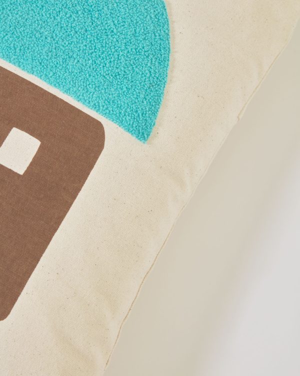 Чехол для подушки Leshy 100% хлопок с домом 45 x 45 cm — изображение 4