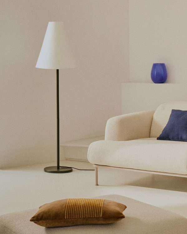 Чехол для подушки Minec синий 100% лен 45 x 45 см — изображение 3