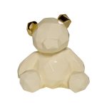 D1738 Статуэтка "Мишка" белая маленькая 20х19х15
