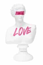 D3522 Статуэтка "Античный бюст" женский белый 21*15*h.35см — изображение 2