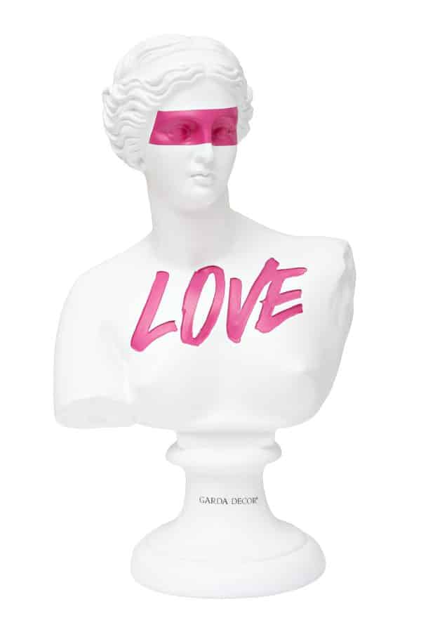 D3522 Статуэтка "Античный бюст" женский белый 21*15*h.35см — изображение 2