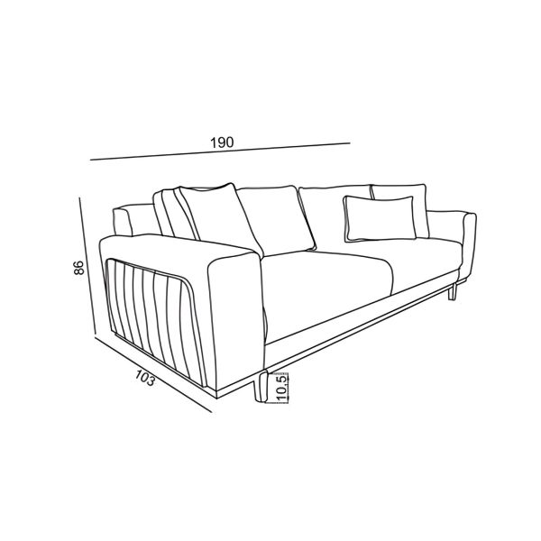 divan-2-h-mestnyj-kassa-seryj-2 Диван 2-х местный Касса серый — изображение 3