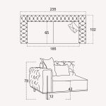 Диван 3-х местный Голд серый — изображение 3