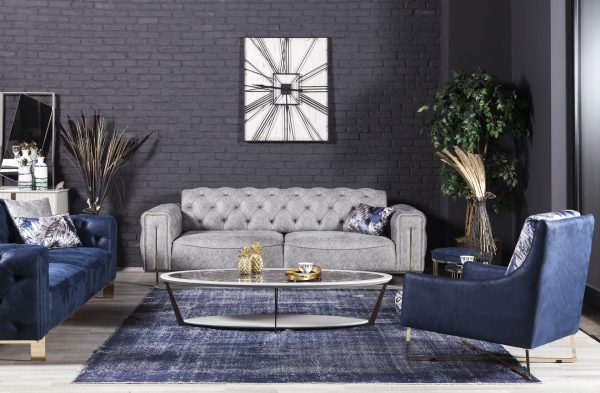 Диван 3-х местный Голд серый — изображение 4