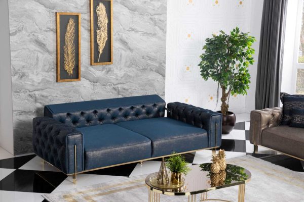 divan-3-h-mestnyj-gold-sinij-4 Диван 3-х местный Голд синий — изображение 5