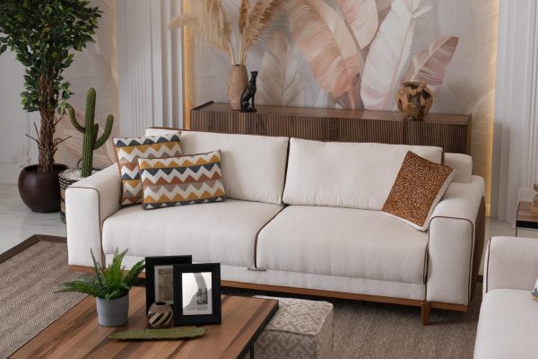 Диван 3-х местный Касса бежевый — изображение 5