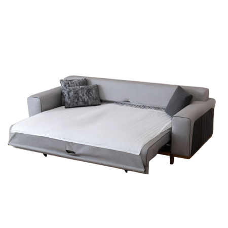 Диван 3-х местный раскладной Касса серый