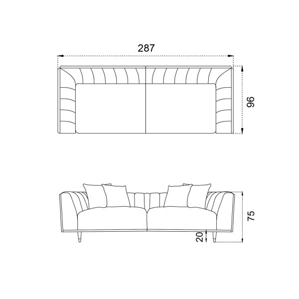 divan-4-h-mestnyj-praga-287-sm-2 Диван 4-х местный Прага 287 см — изображение 3